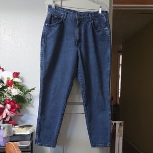 Chic Dark Blue Denim Jeans